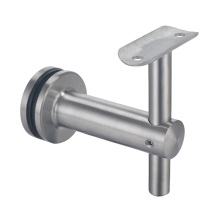 Heavy metal handrail glass frame fence support clamp